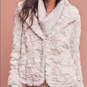 Anthropologie Women’s Glacie FauxFur Jacket Size S